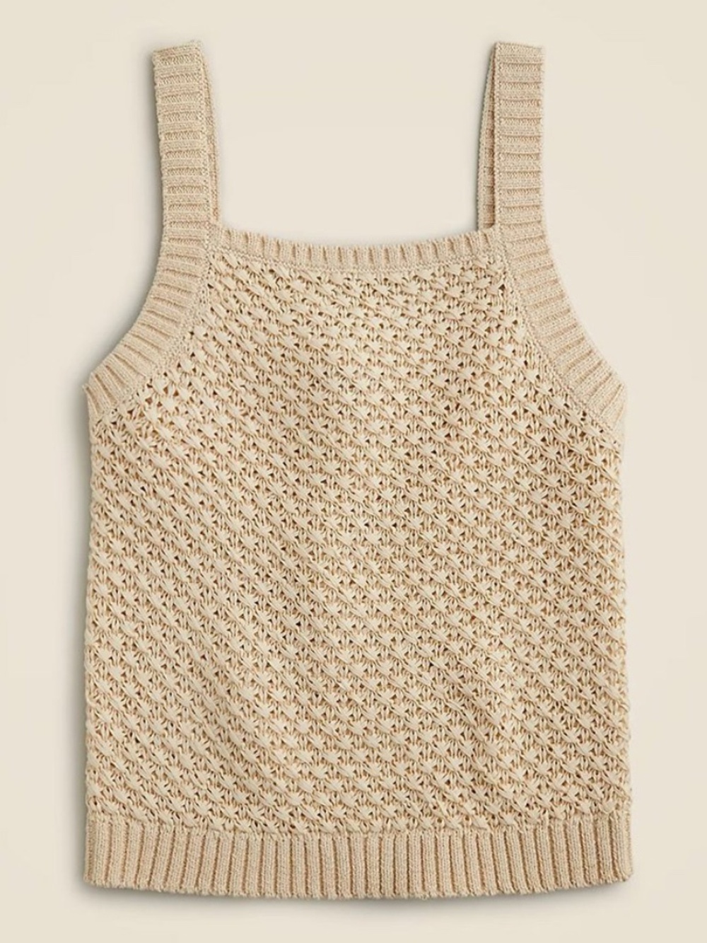 J.Crew Bluff Clay Basket-stitch Sweater-Tank
